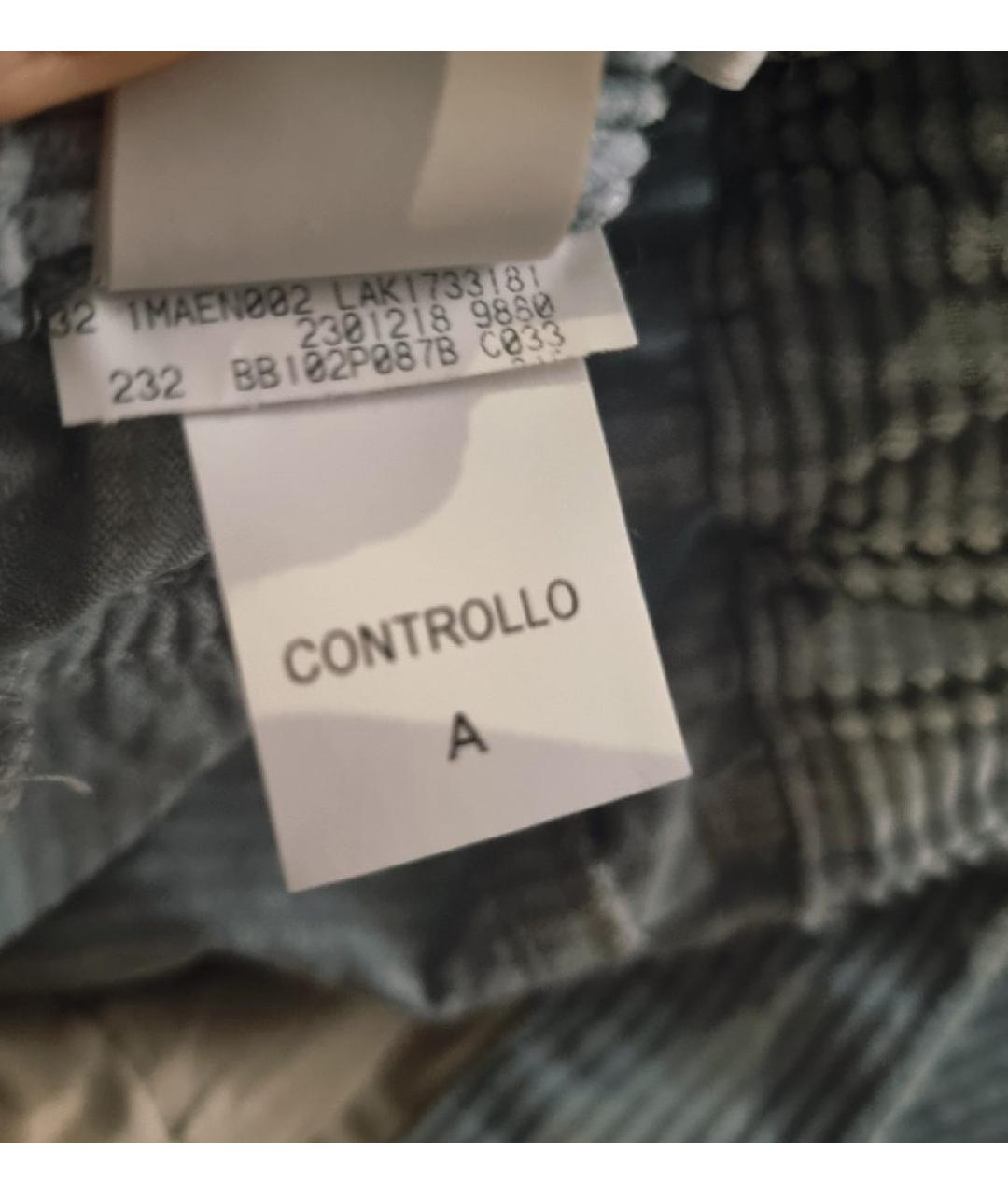 BRUNELLO CUCINELLI Голубые хлопковые брюки и шорты, фото 6