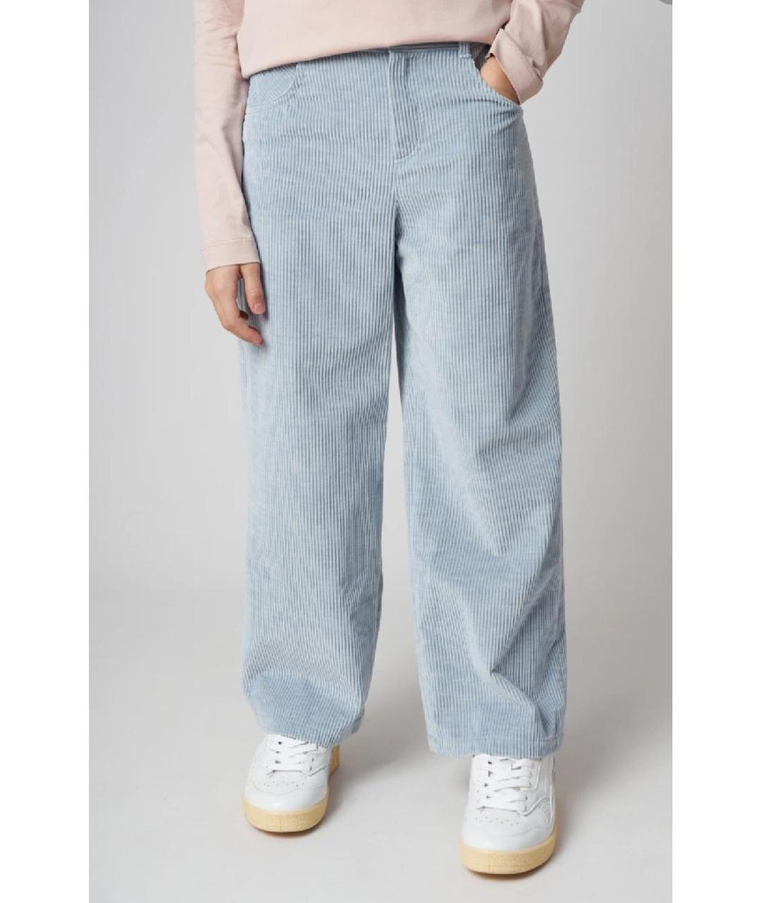 BRUNELLO CUCINELLI Голубые хлопковые брюки и шорты, фото 5