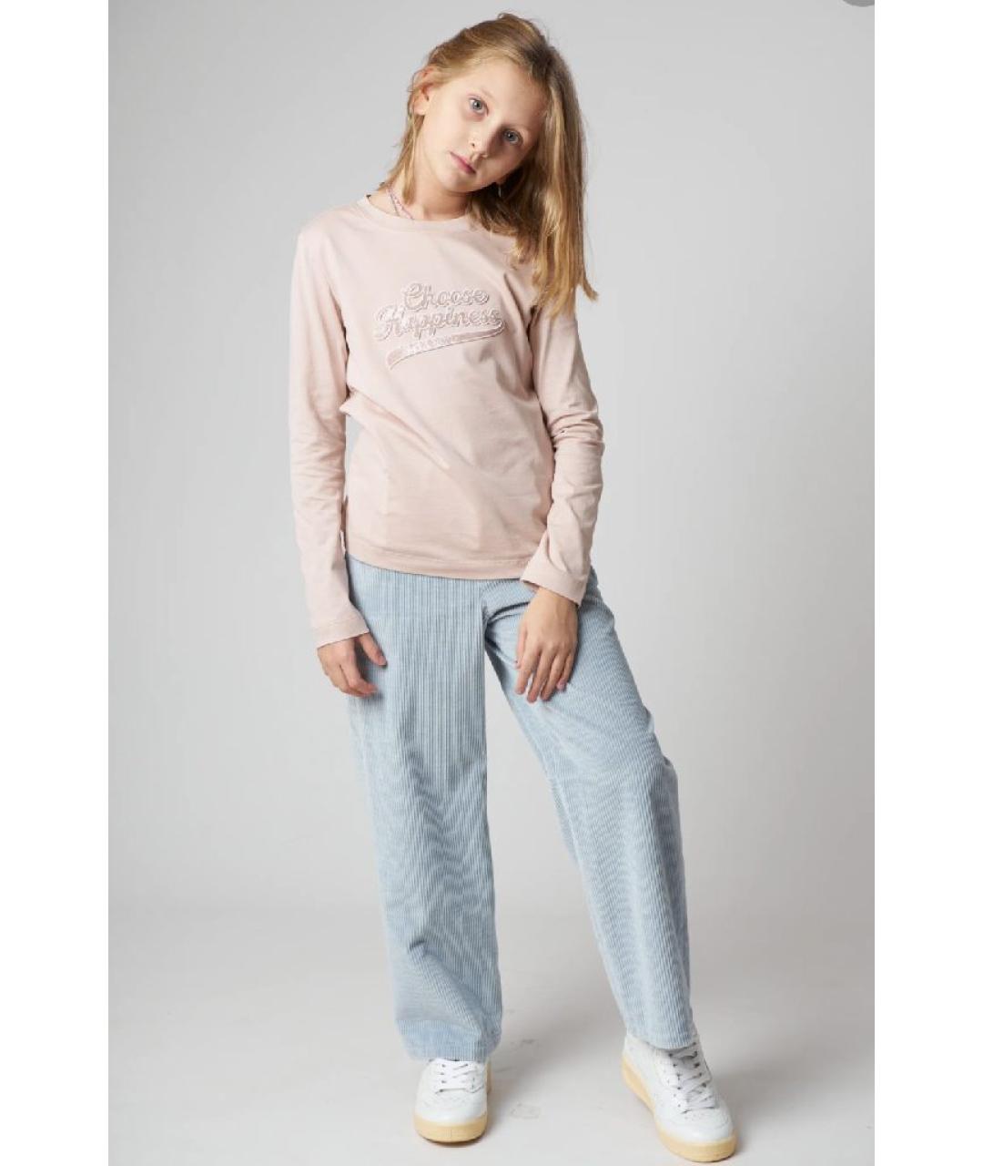 BRUNELLO CUCINELLI Голубые хлопковые брюки и шорты, фото 8