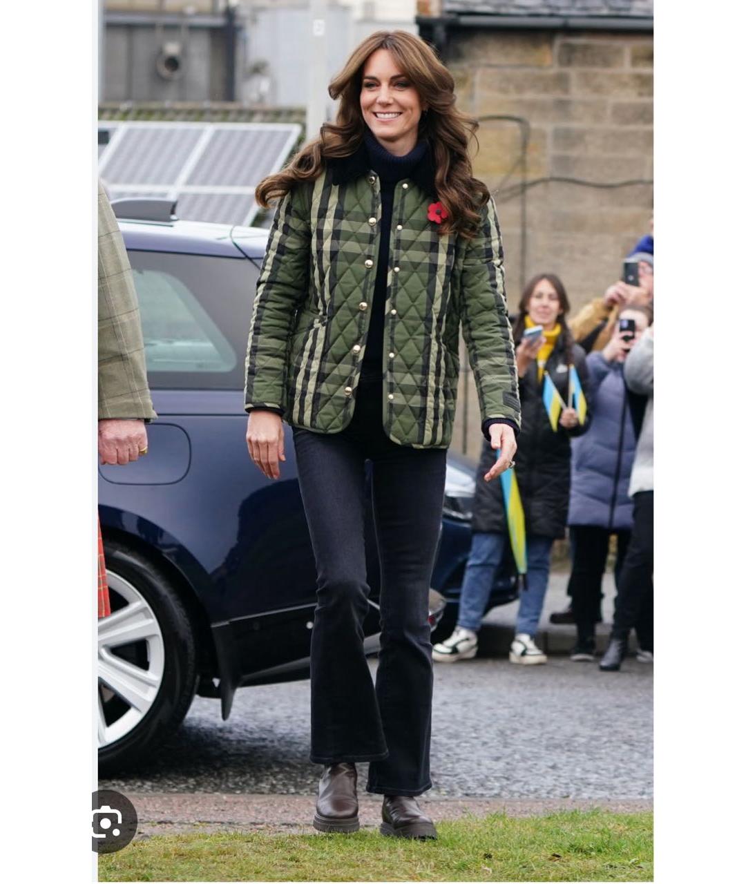 BURBERRY Зеленая хлопковая куртка, фото 4