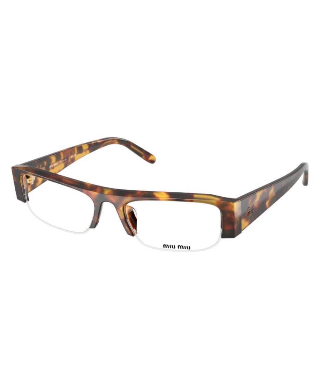 MIU MIU Коричневые солнцезащитные очки, фото 2