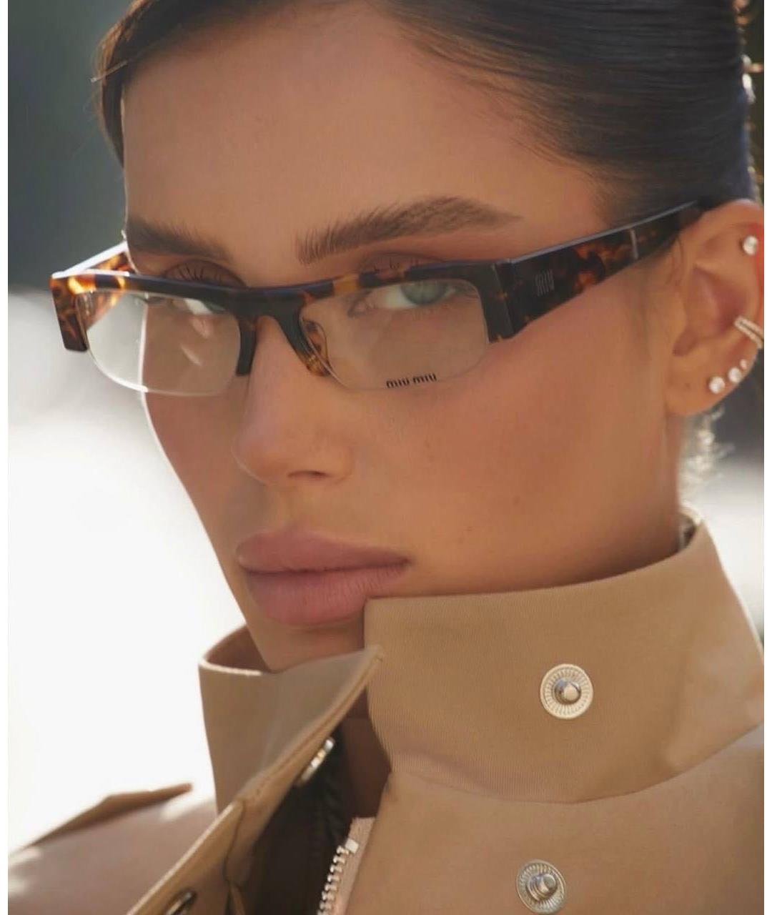 MIU MIU Коричневые солнцезащитные очки, фото 6