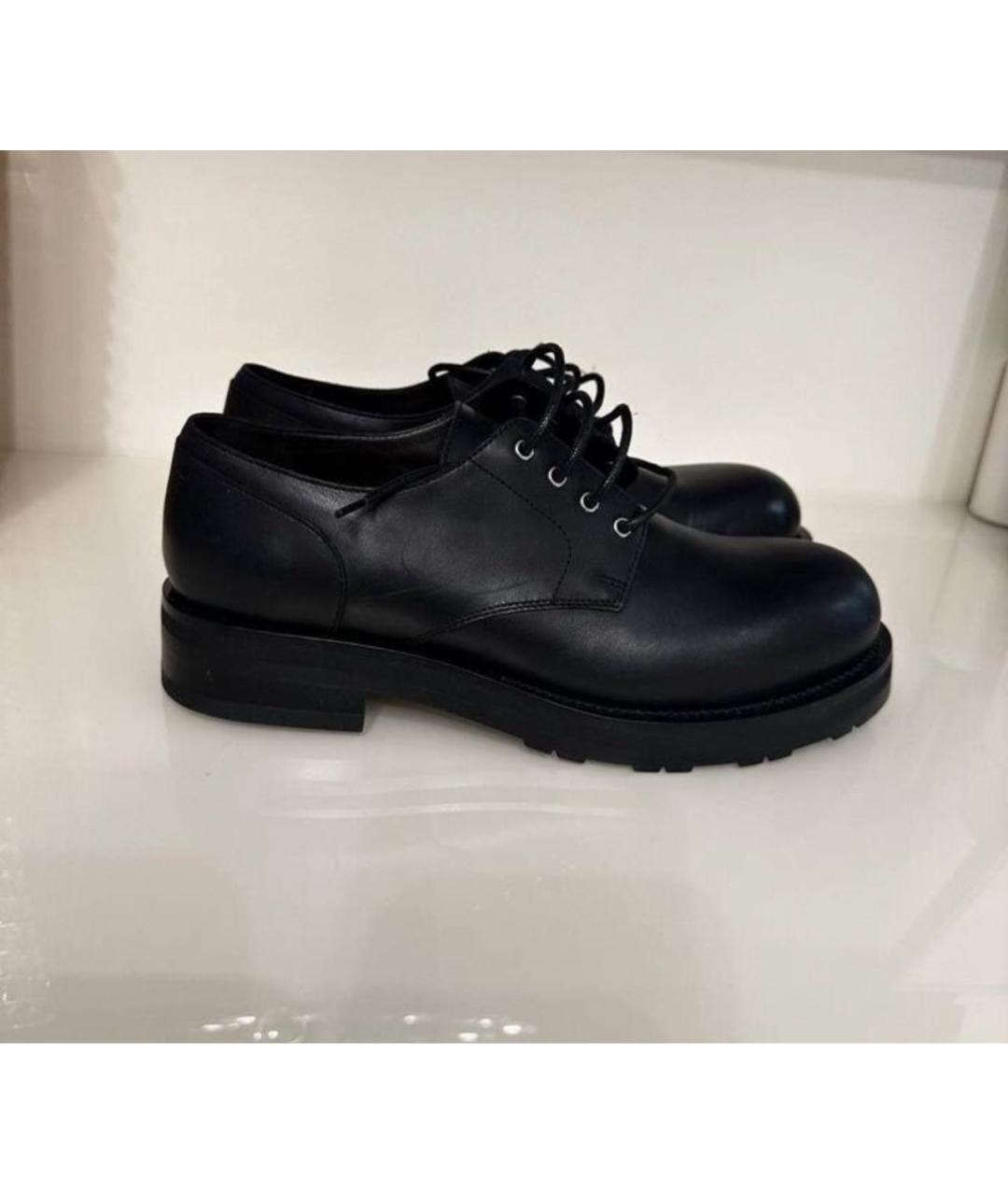 THE ROW Черные кожаные брогги и оксфорды, фото 5