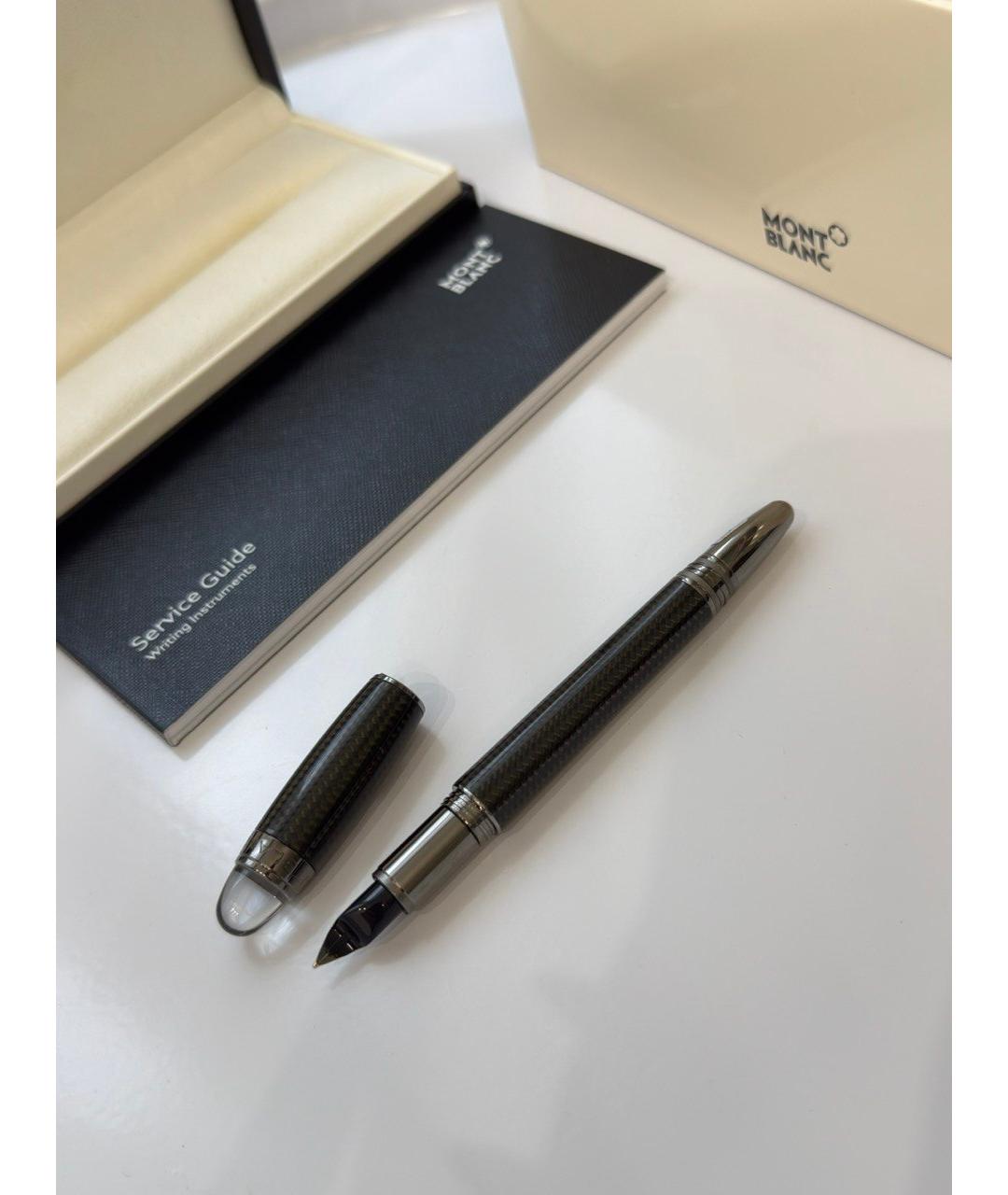 MONTBLANC Серая карбоновая перьевая ручка, фото 4