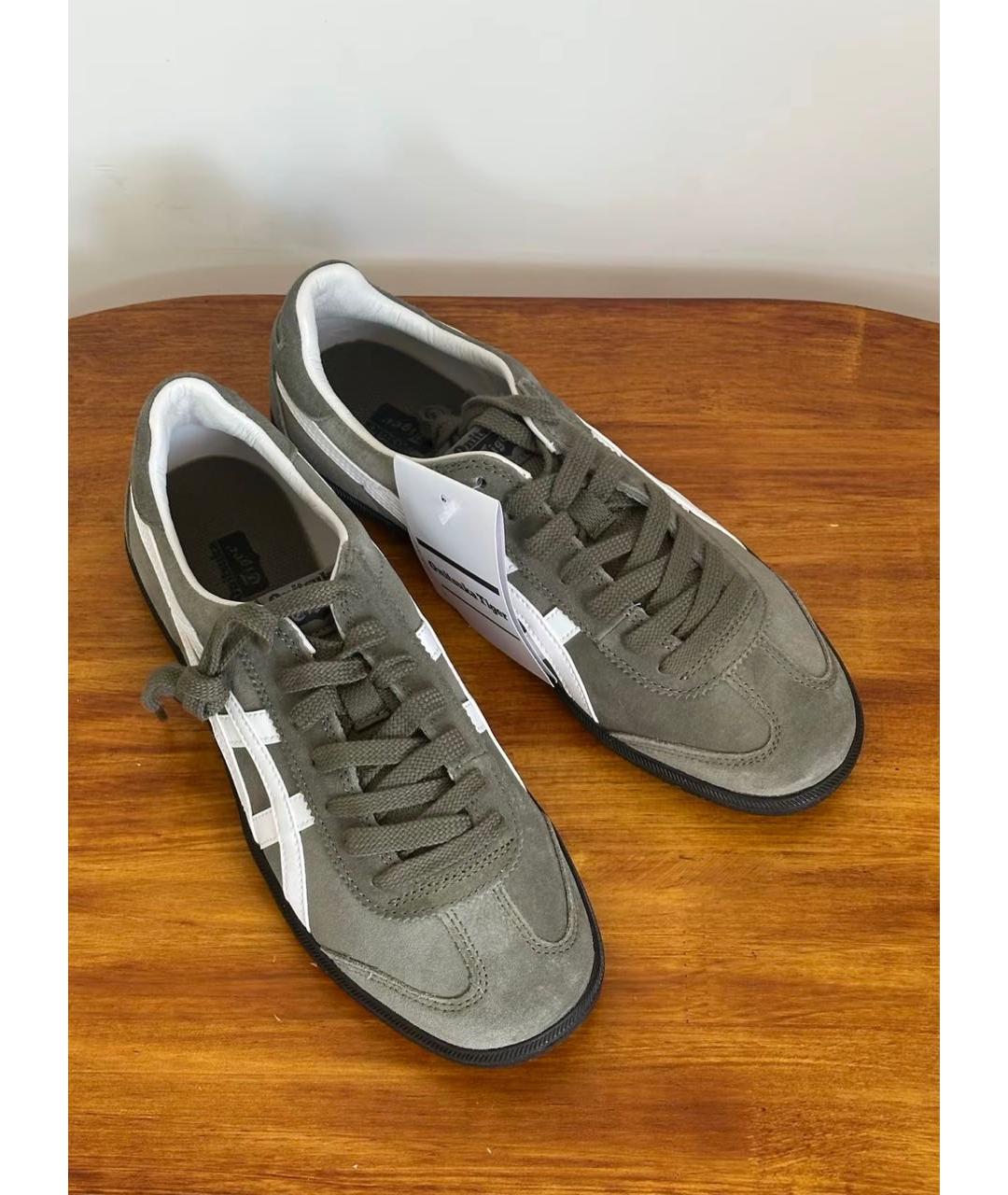 ONITSUKA TIGER Зеленые замшевые кеды, фото 5