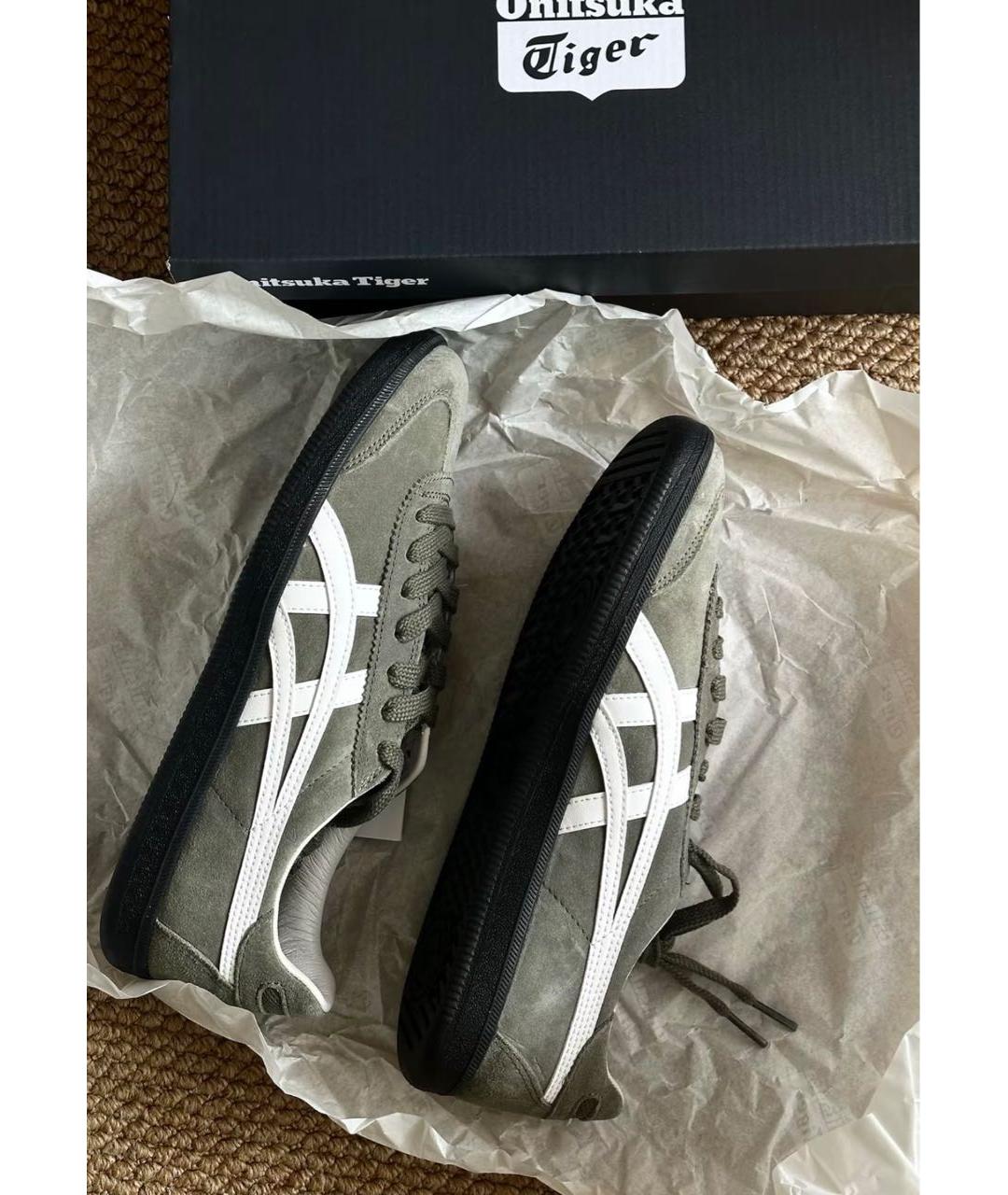 ONITSUKA TIGER Зеленые замшевые кеды, фото 6