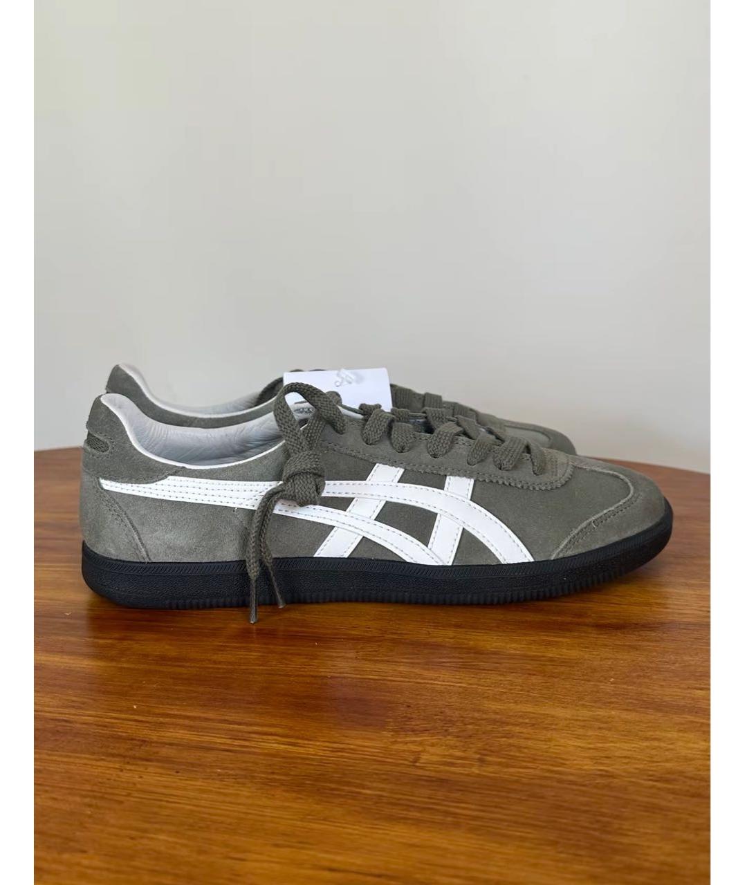 ONITSUKA TIGER Зеленые замшевые кеды, фото 7