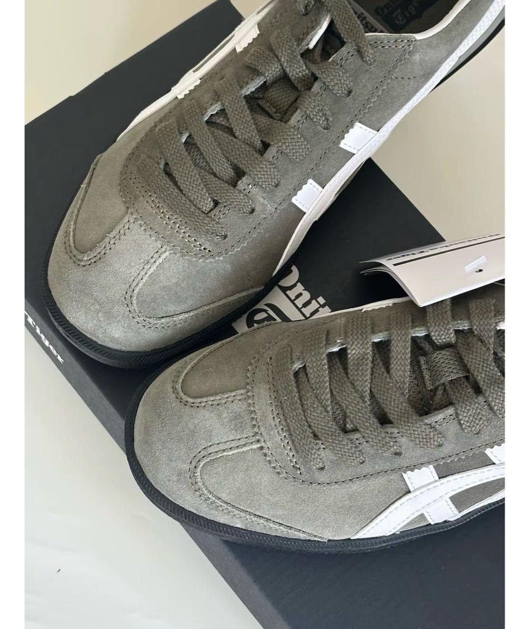 ONITSUKA TIGER Зеленые замшевые кеды, фото 2