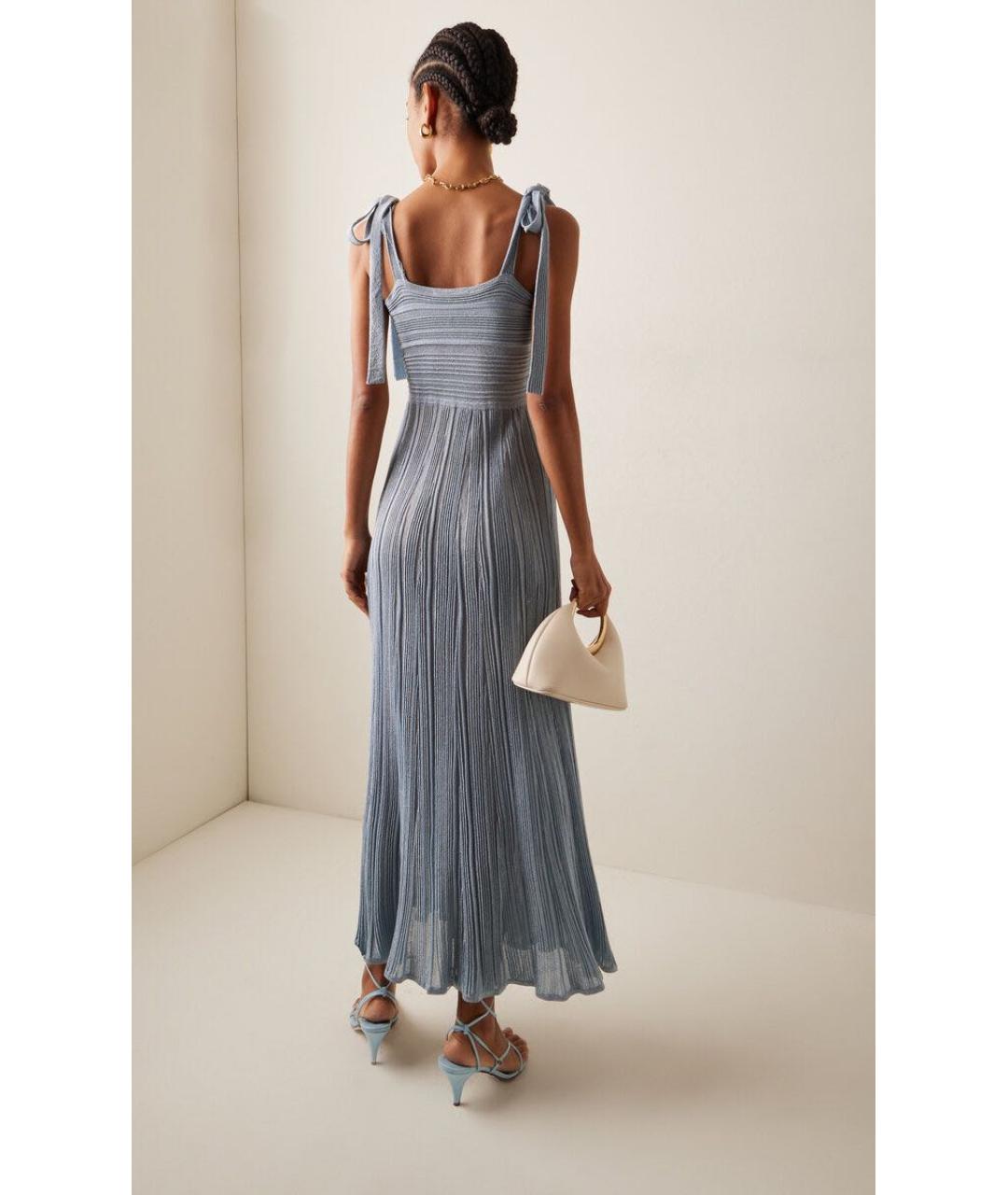 ZIMMERMANN Голубой вискозный сарафан, фото 2