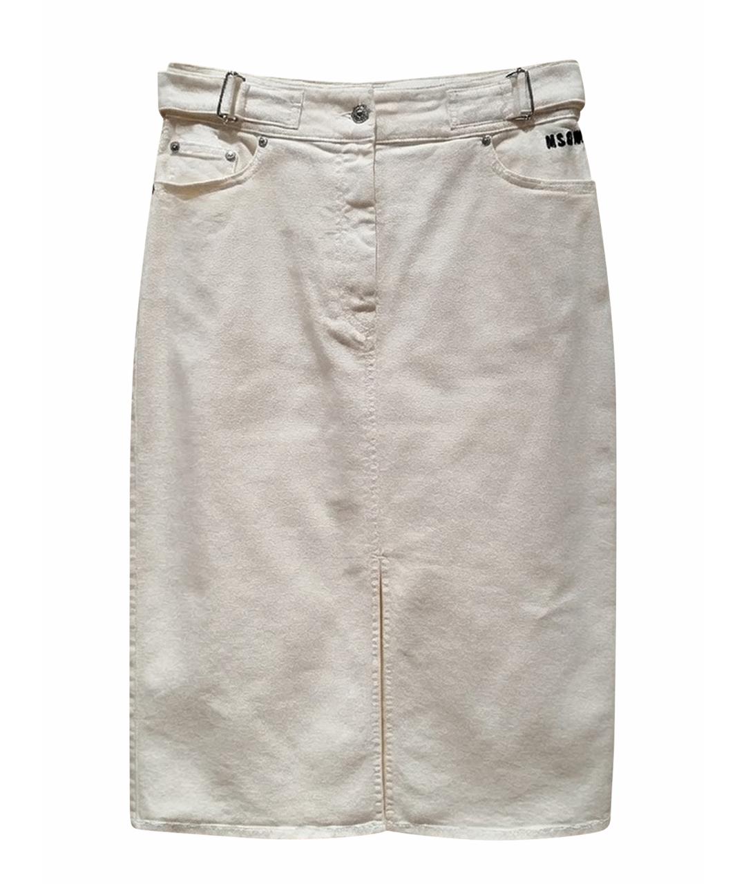 MSGM Хлопковая юбка миди, фото 1