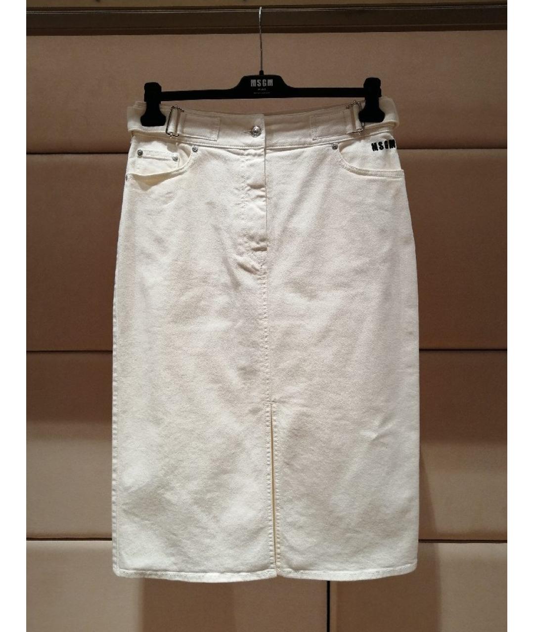 MSGM Хлопковая юбка миди, фото 3