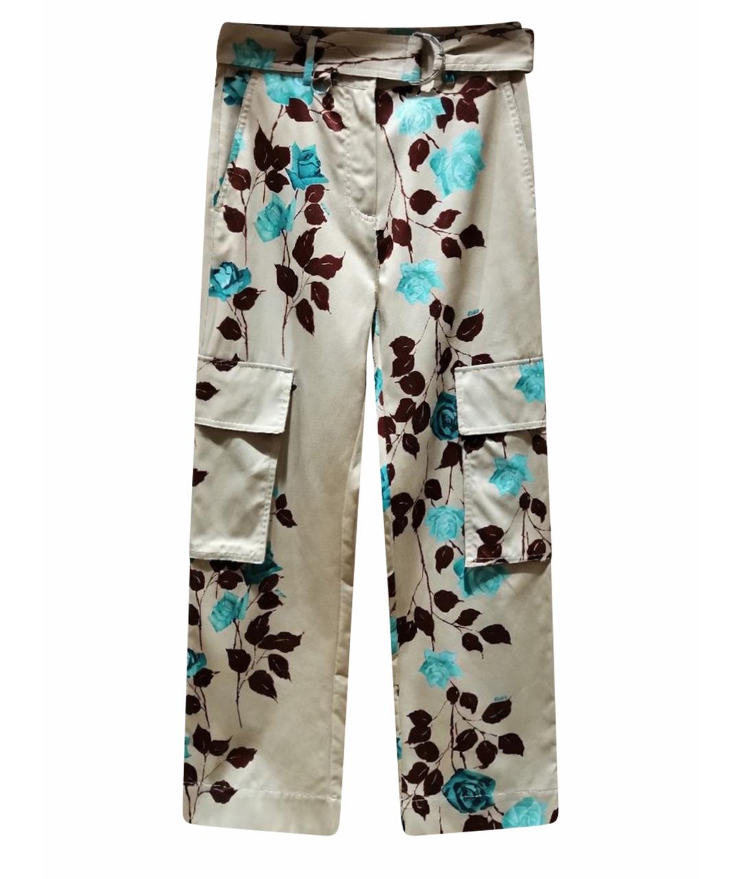 MSGM Мульти хлопковые прямые брюки, фото 1