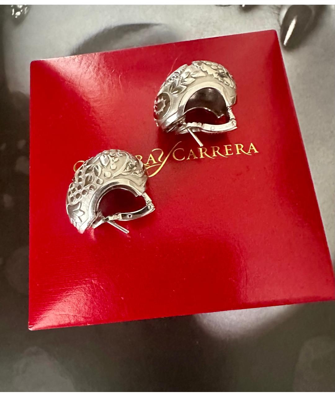 CARRERA Y CARRERA Белые серьги из белого золота, фото 4