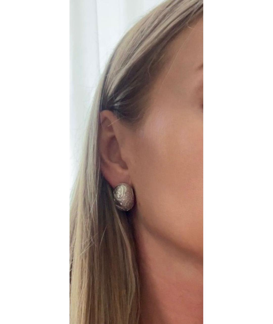 CARRERA Y CARRERA Белые серьги из белого золота, фото 3