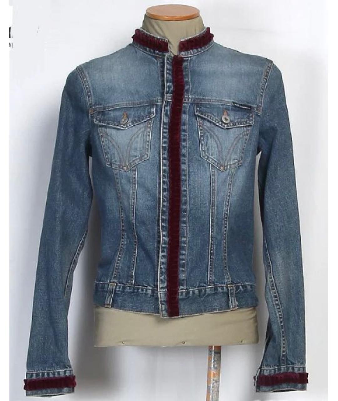 DOLCE&GABBANA Синяя деним куртка, фото 8