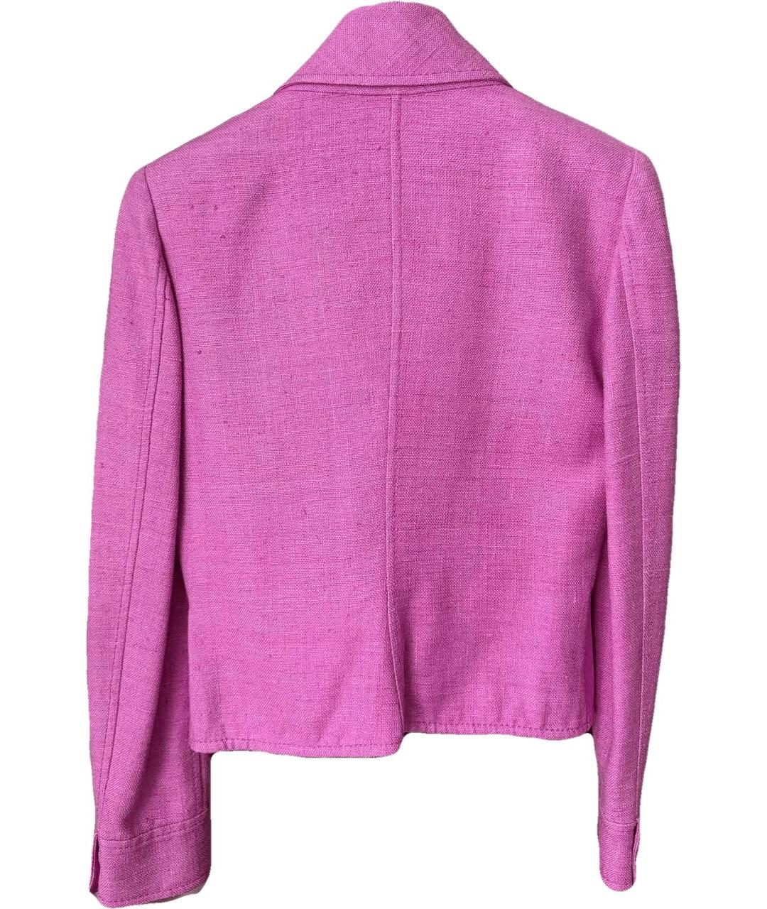 VALENTINO Фуксия шелковый жакет/пиджак, фото 2