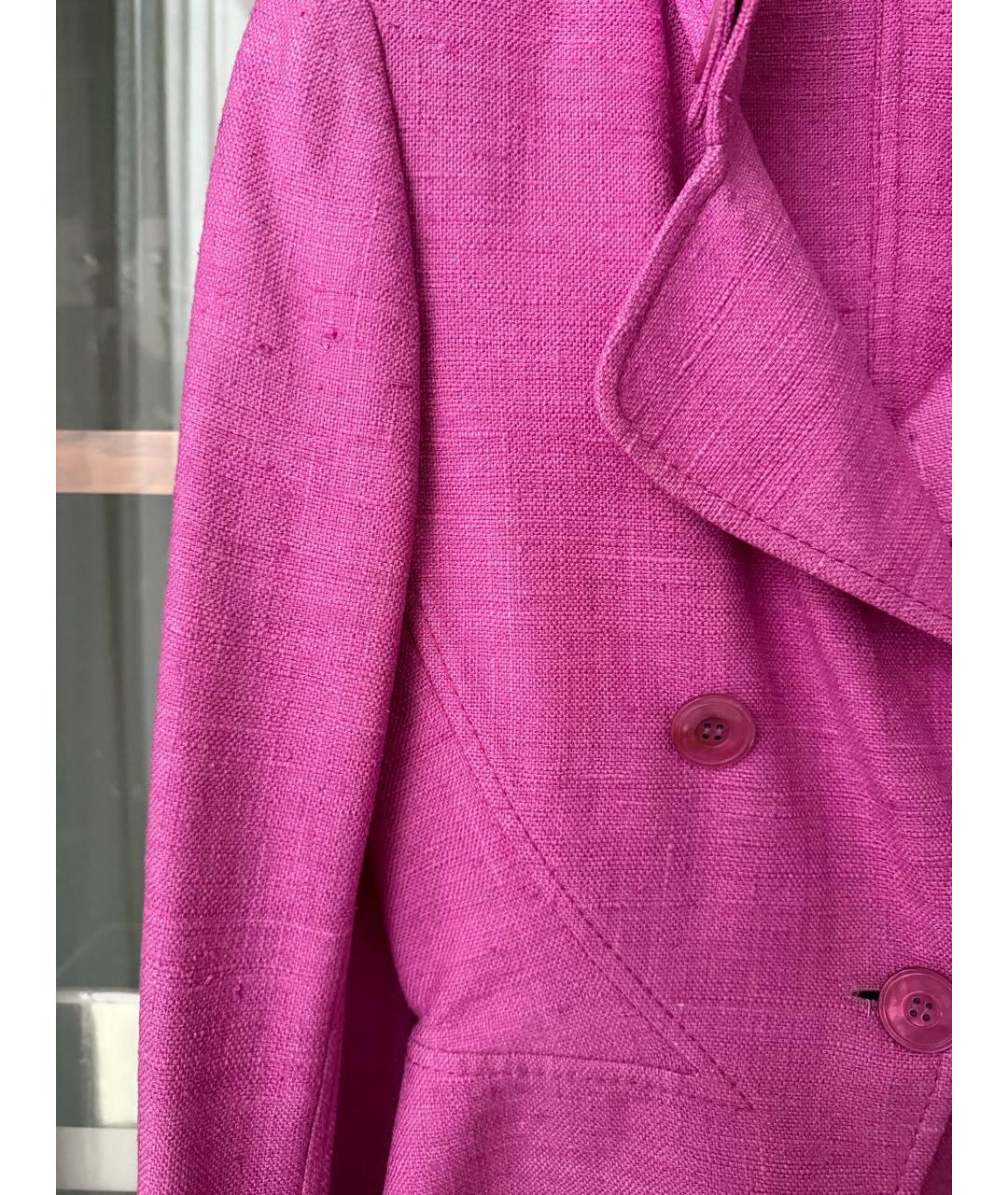 VALENTINO Фуксия шелковый жакет/пиджак, фото 3