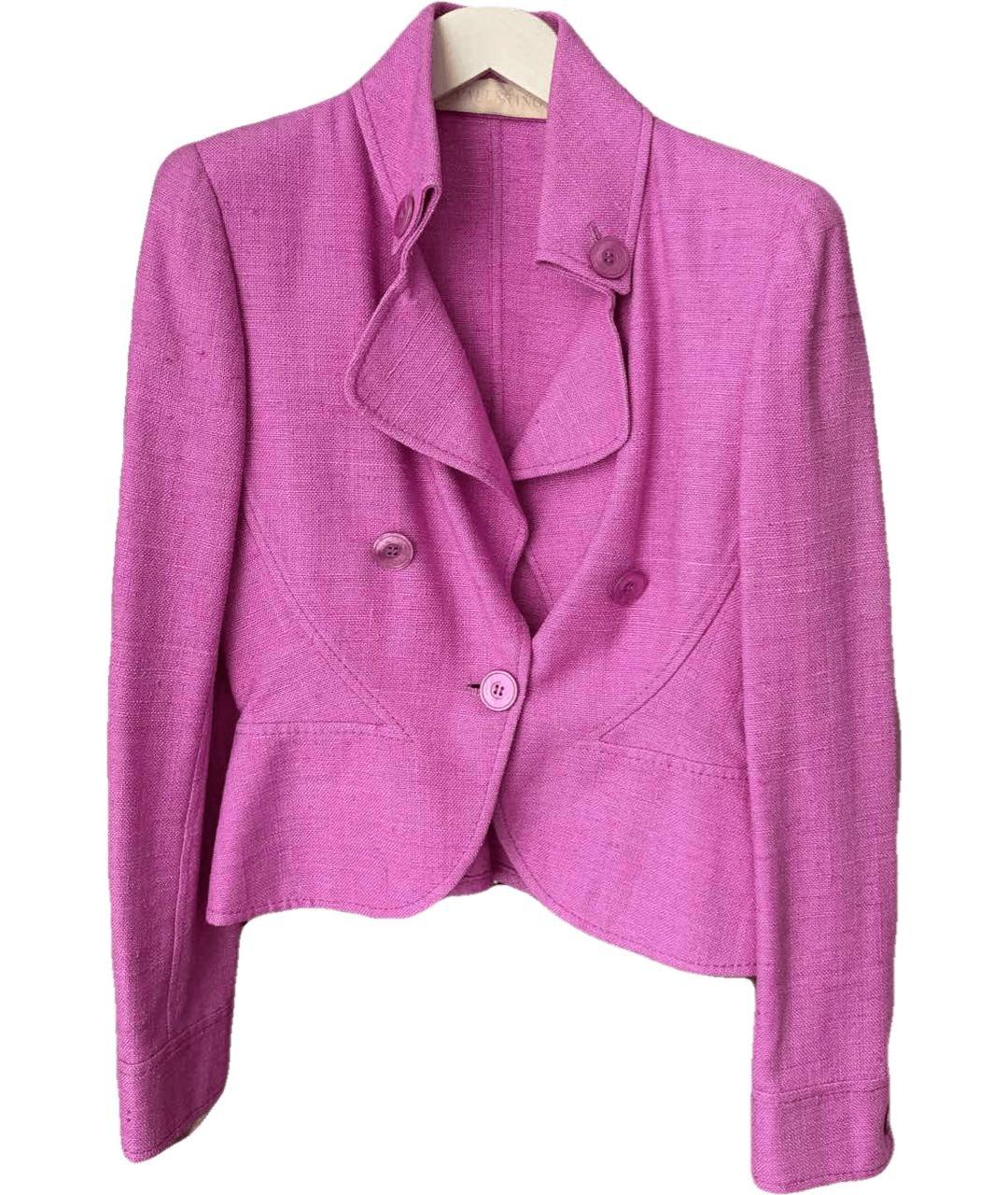 VALENTINO Фуксия шелковый жакет/пиджак, фото 1