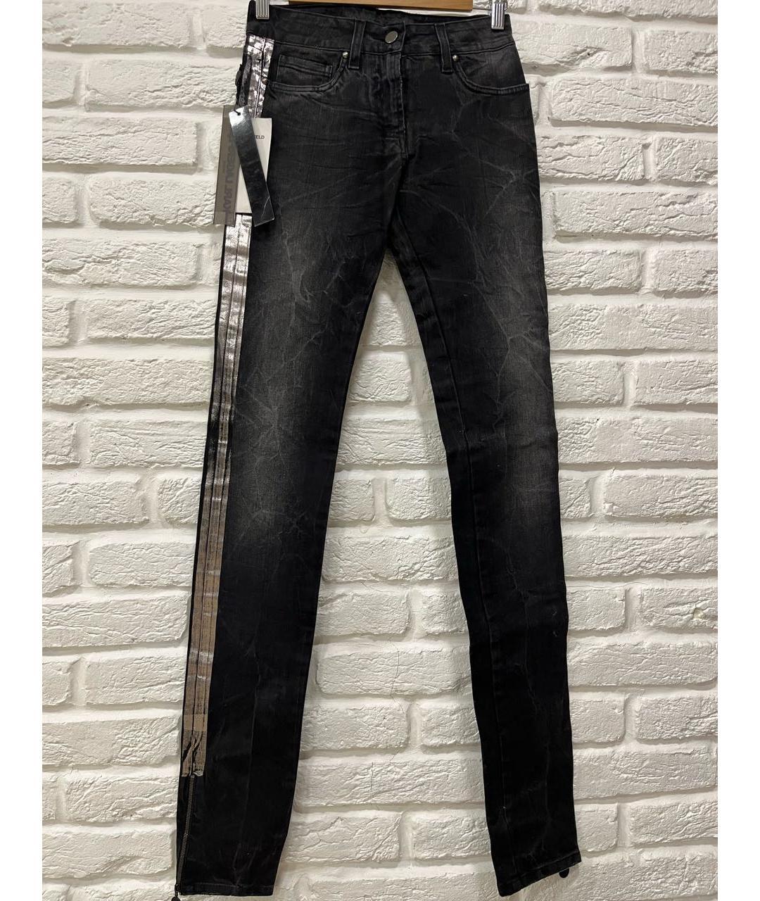 KARL LAGERFELD Антрацитовые хлопко-эластановые джинсы слим, фото 9