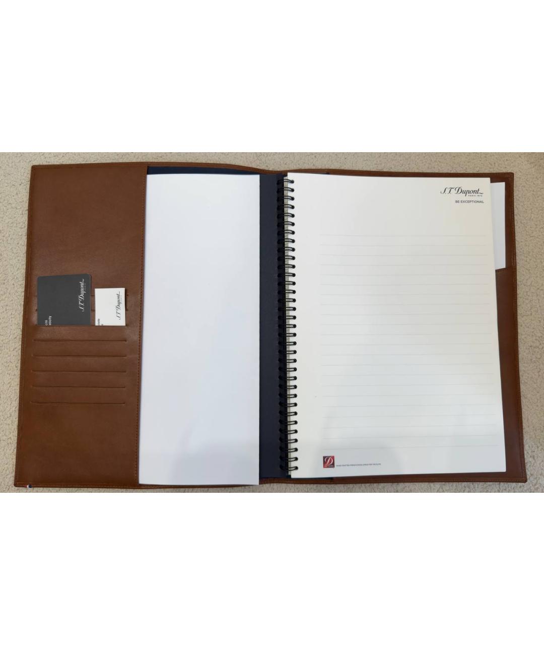 DUPONT Коричневая кожаная папка для документов, фото 2