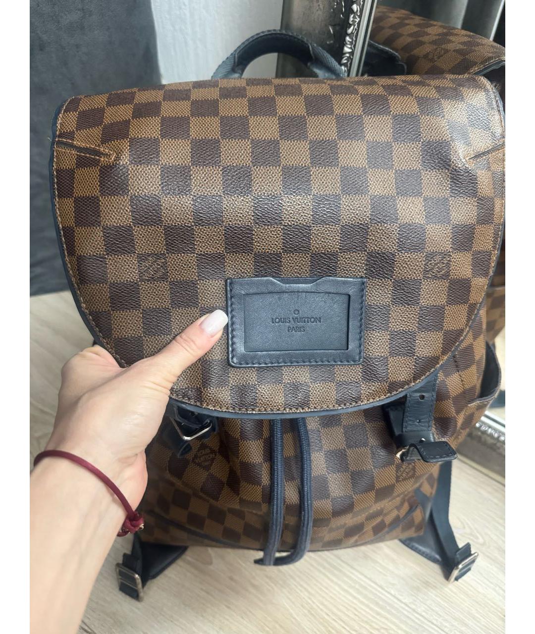 LOUIS VUITTON Коричневый рюкзак, фото 3