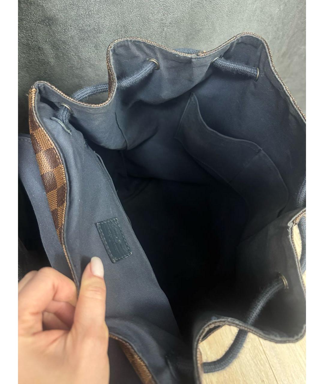 LOUIS VUITTON Коричневый рюкзак, фото 8