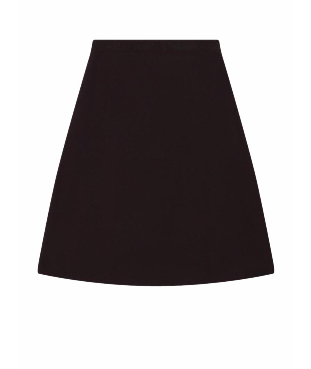 LORO PIANA Фиолетовая кашемировая юбка миди, фото 1