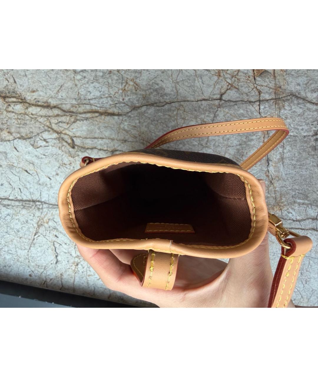 LOUIS VUITTON Коричневая сумка через плечо, фото 4