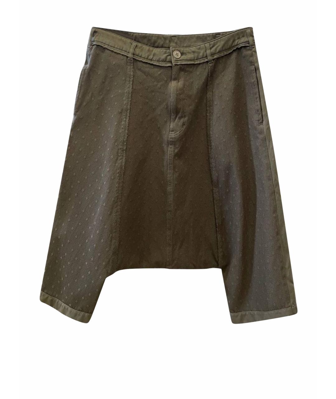 COMME DES GARÇONS Хаки хлопковые шорты, фото 1