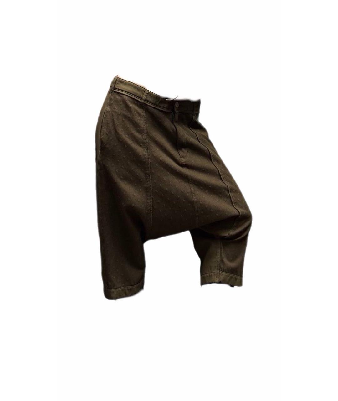 COMME DES GARÇONS Хаки хлопковые шорты, фото 2