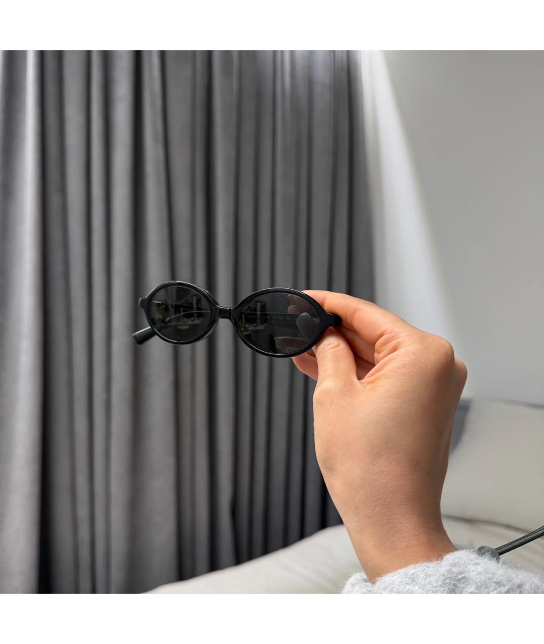 MIU MIU Черные пластиковые солнцезащитные очки, фото 2