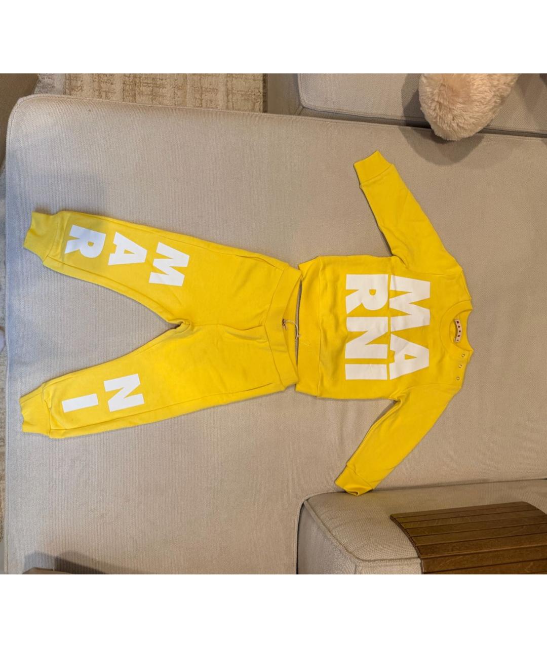 MARNI Желтый хлопковый комплект, фото 7