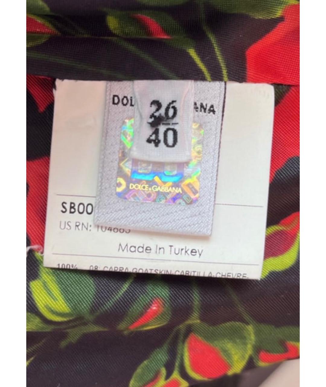 DOLCE&GABBANA Черная кожаная куртка, фото 7