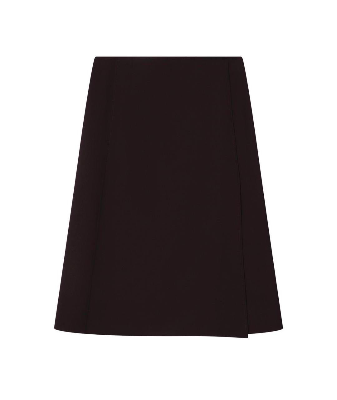 LORO PIANA Фиолетовая шерстяная юбка миди, фото 5