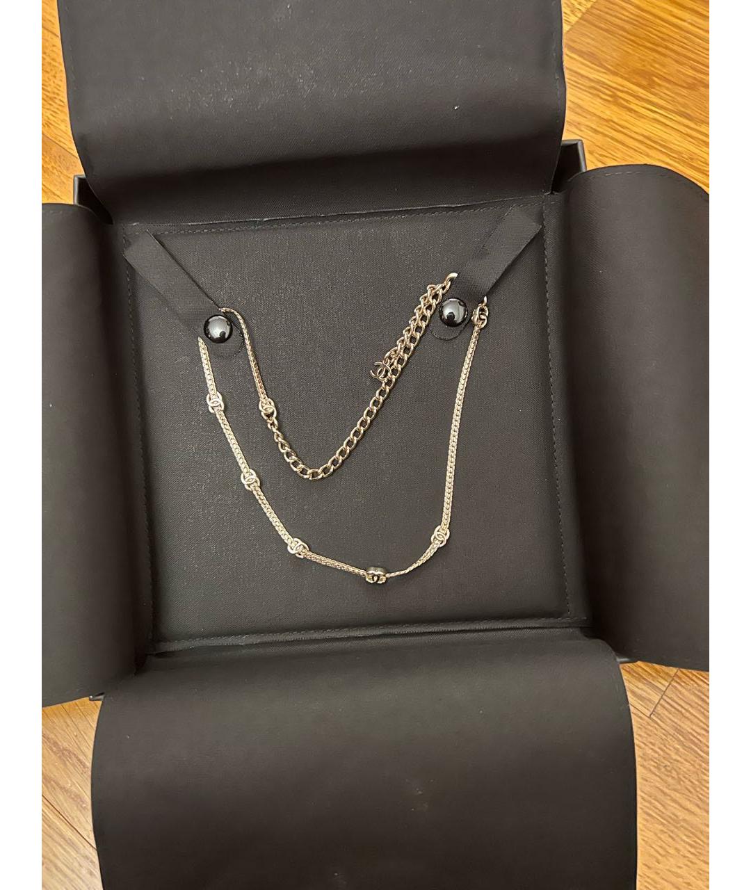 CHANEL Золотое металлическое колье, фото 5