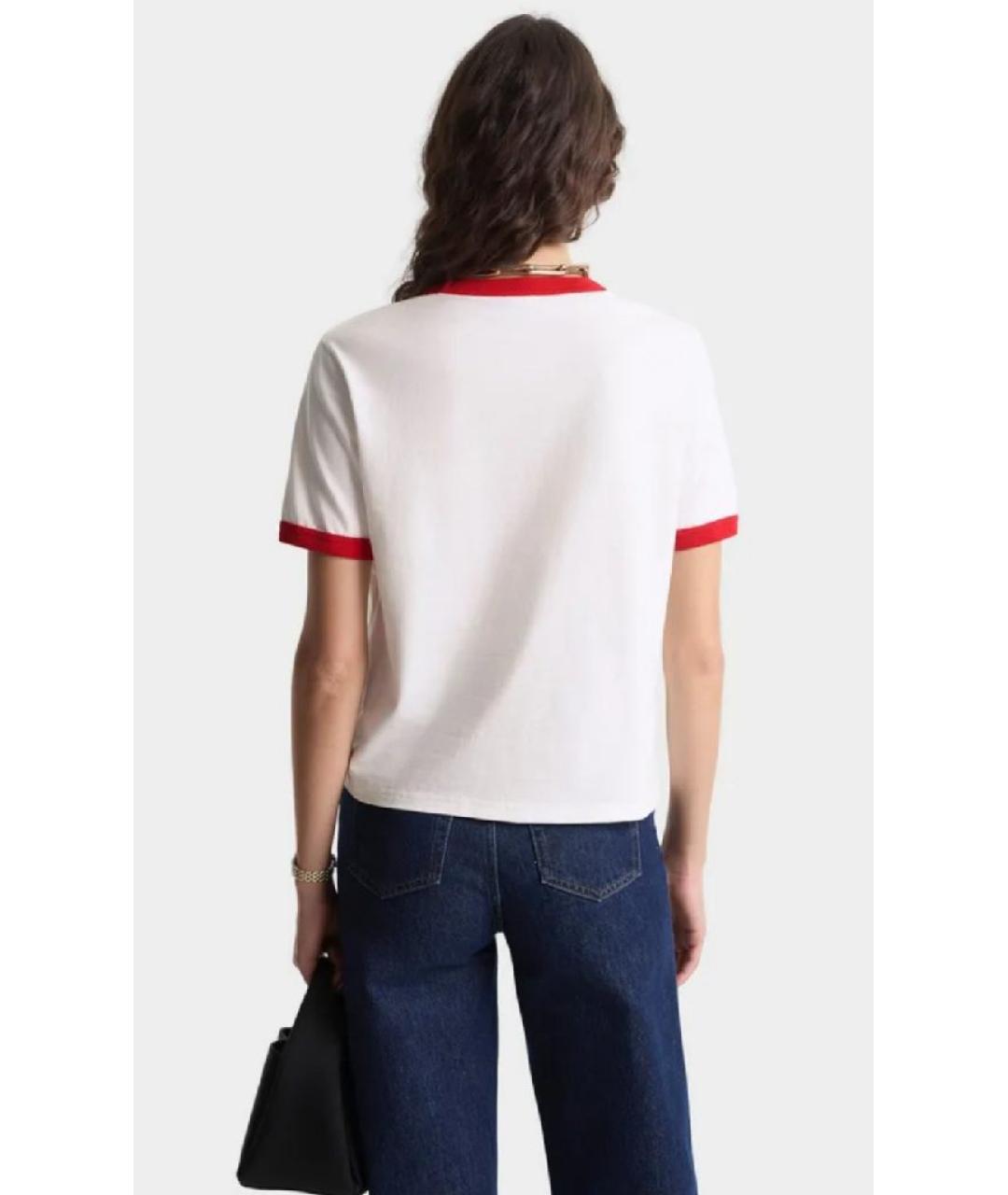 SPORTY AND RICH Белая хлопковая футболка, фото 6