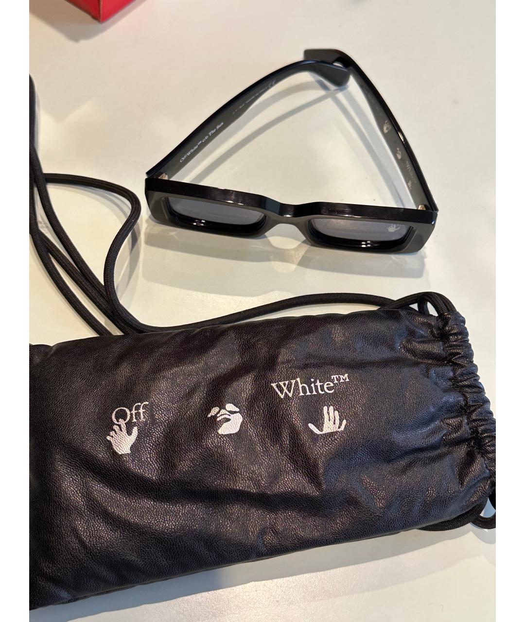 OFF-WHITE Черные солнцезащитные очки, фото 4