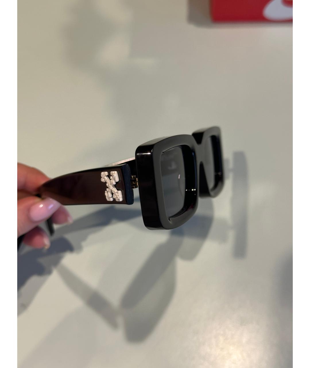 OFF-WHITE Черные солнцезащитные очки, фото 3