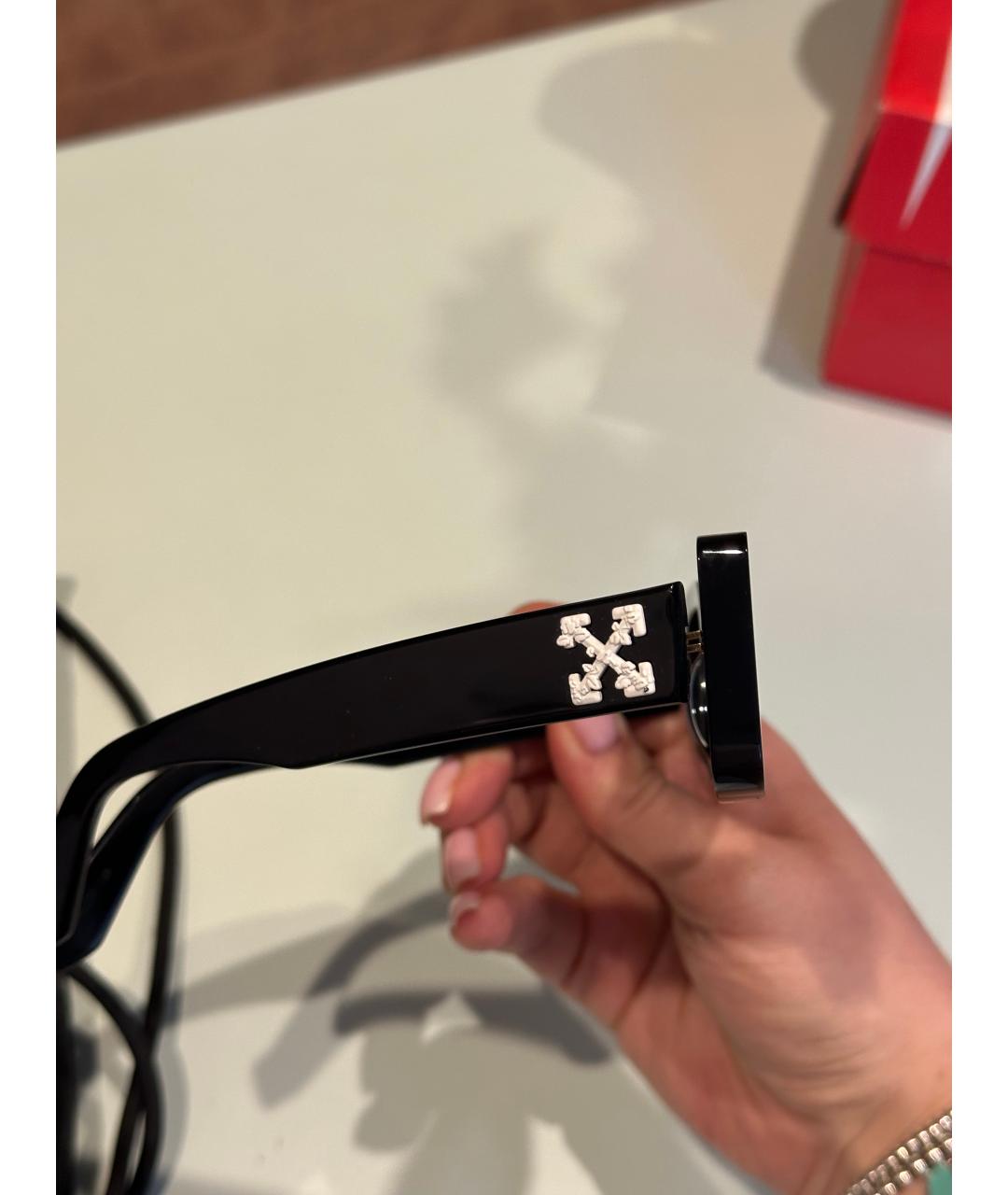 OFF-WHITE Черные солнцезащитные очки, фото 2