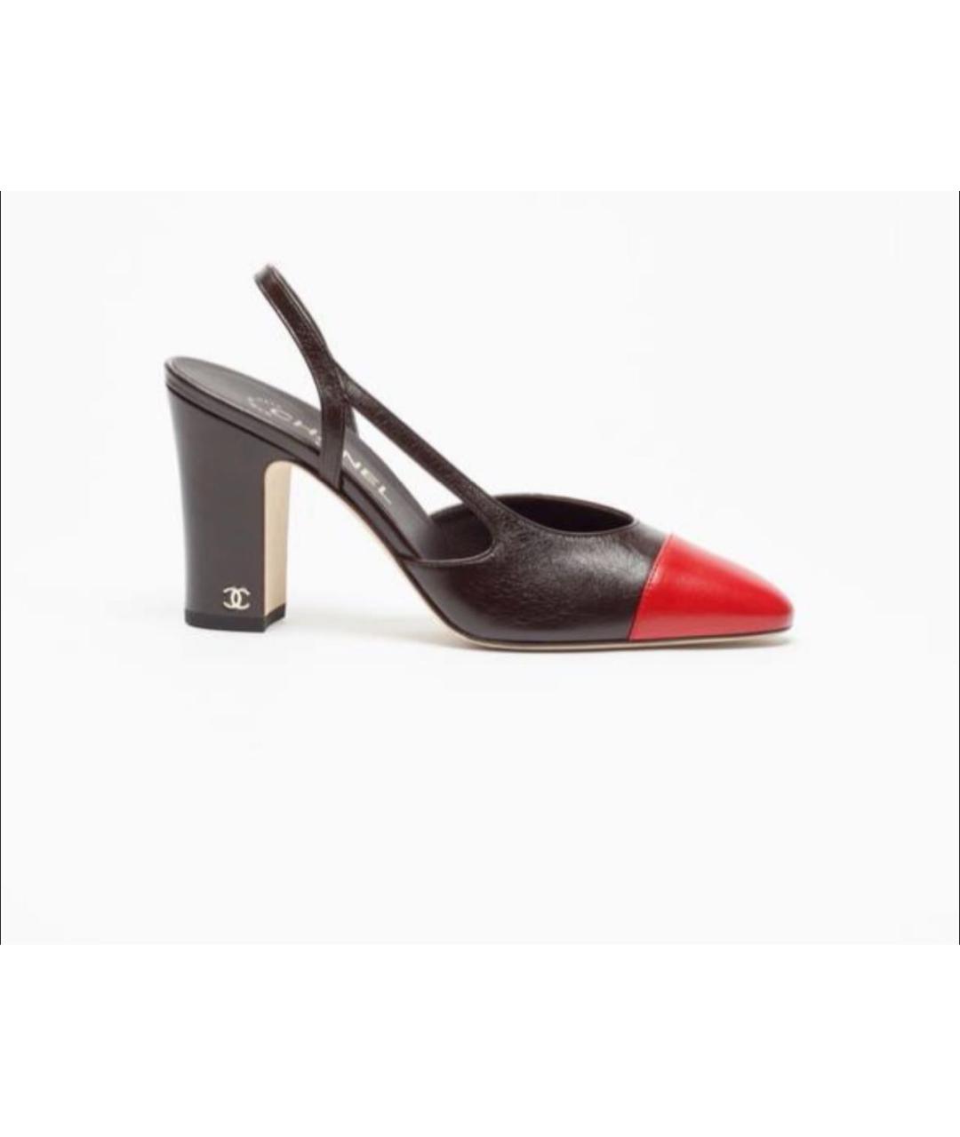 CHANEL Черные кожаные туфли, фото 3