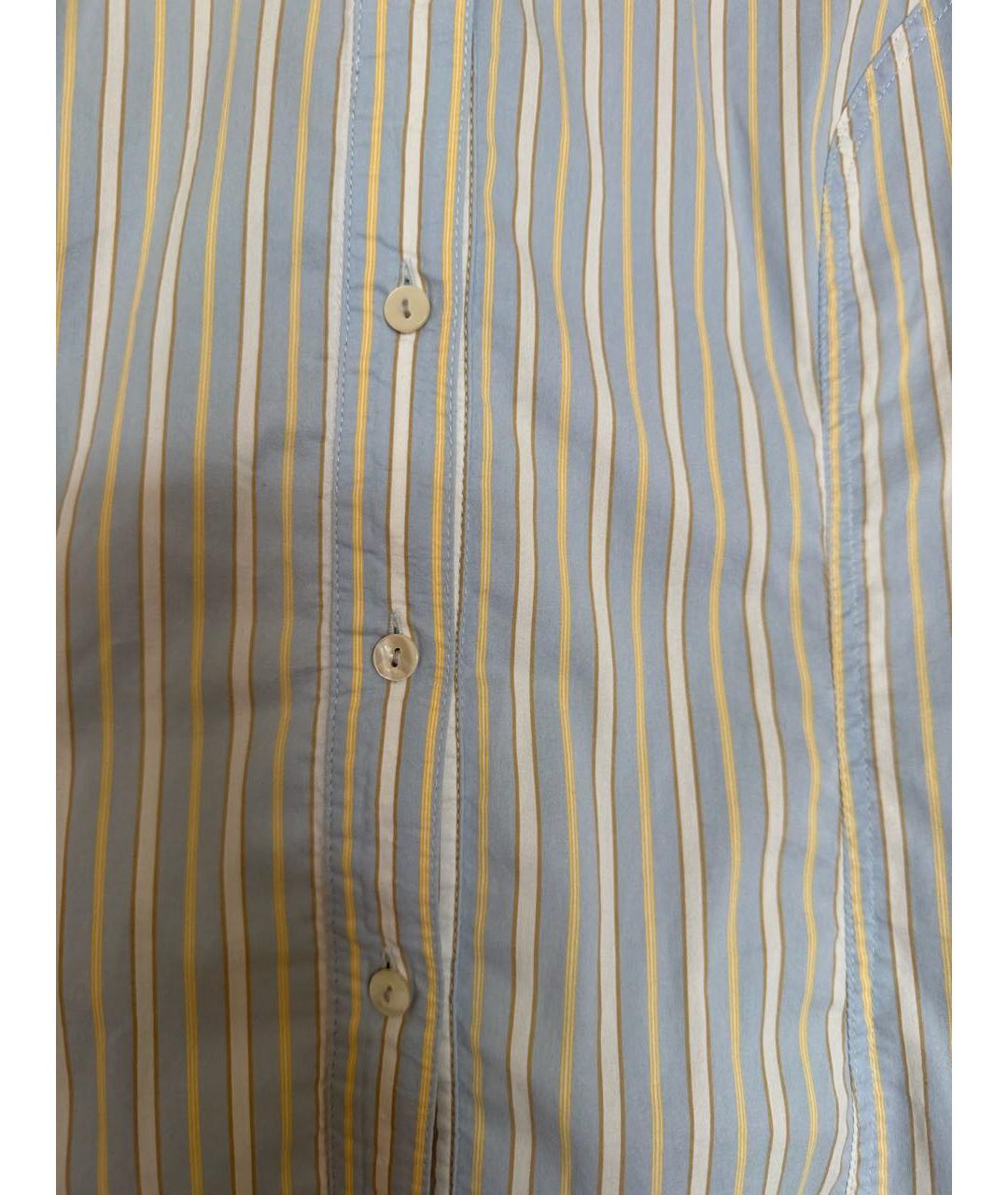 BLUMARINE Голубая хлопковая рубашка, фото 7