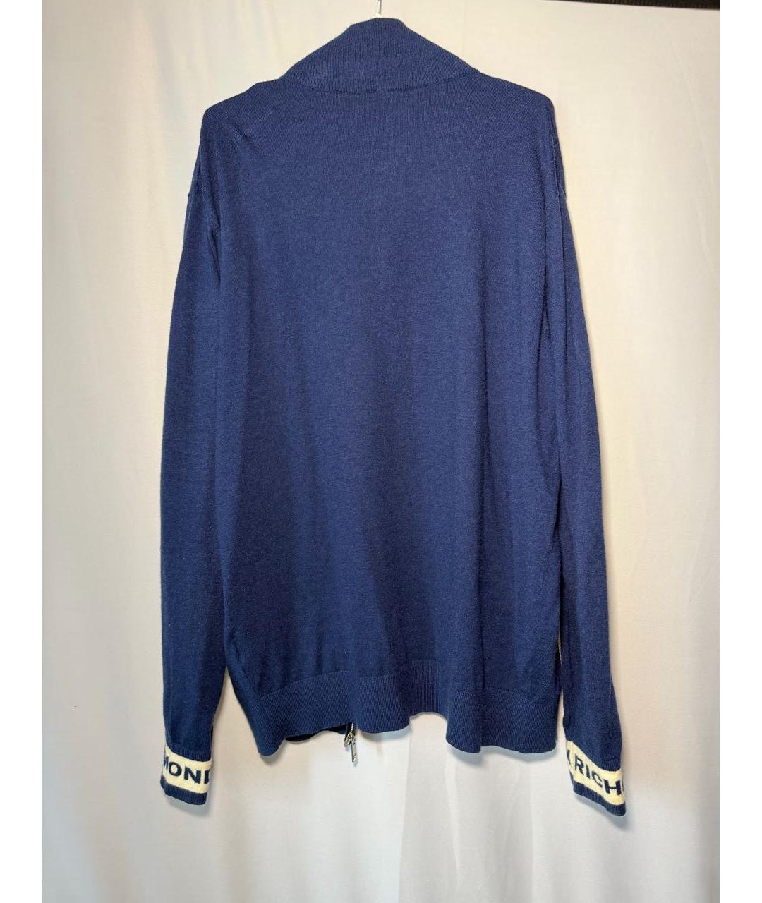JOHN RICHMOND Синий вискозный джемпер / свитер, фото 2