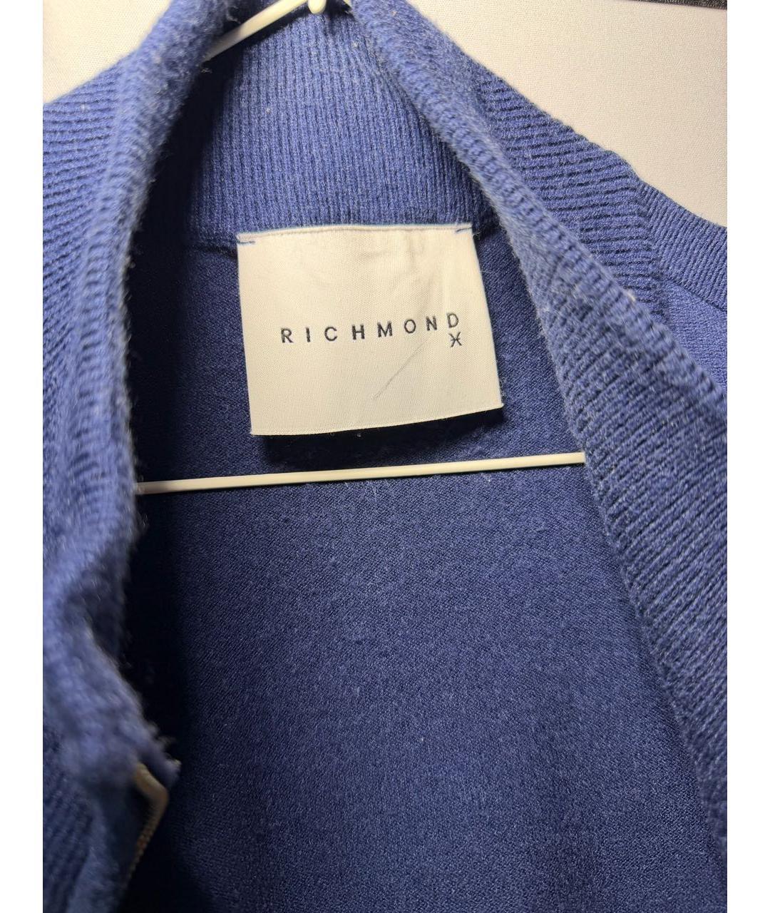 JOHN RICHMOND Синий вискозный джемпер / свитер, фото 4