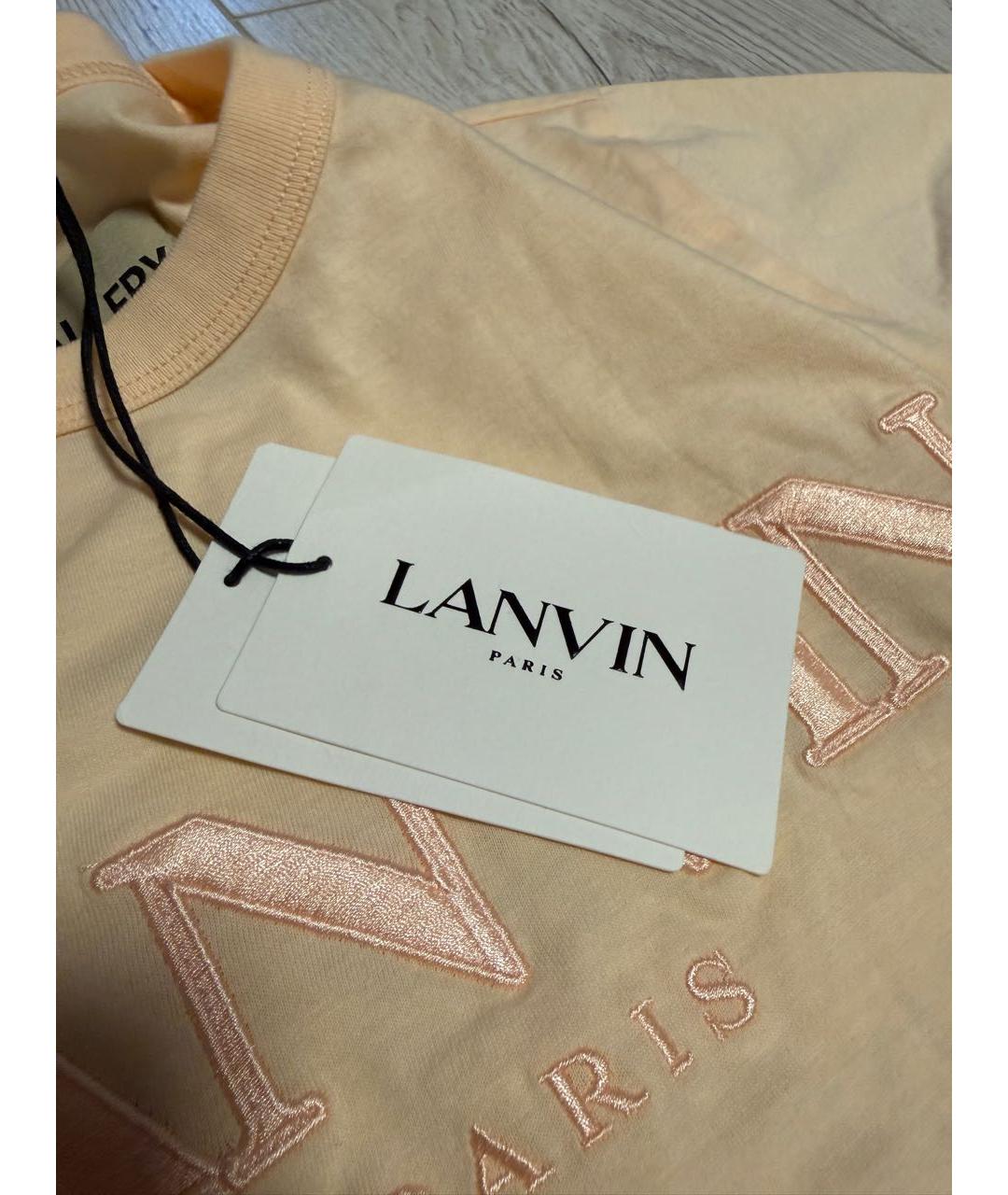 LANVIN Мульти хлопковая футболка, фото 6