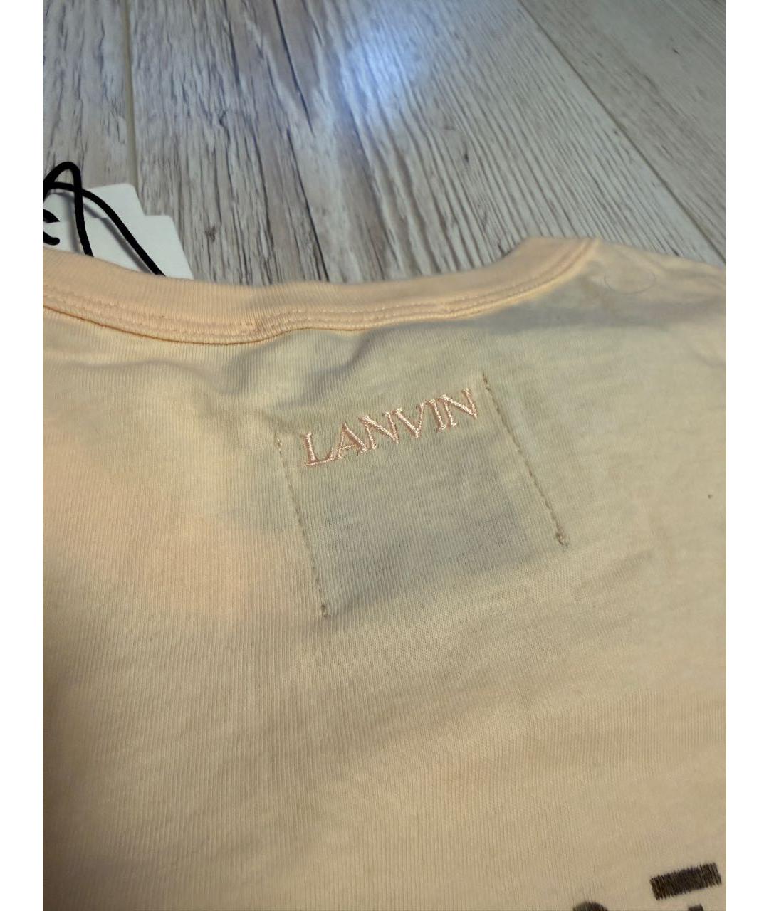 LANVIN Мульти хлопковая футболка, фото 8