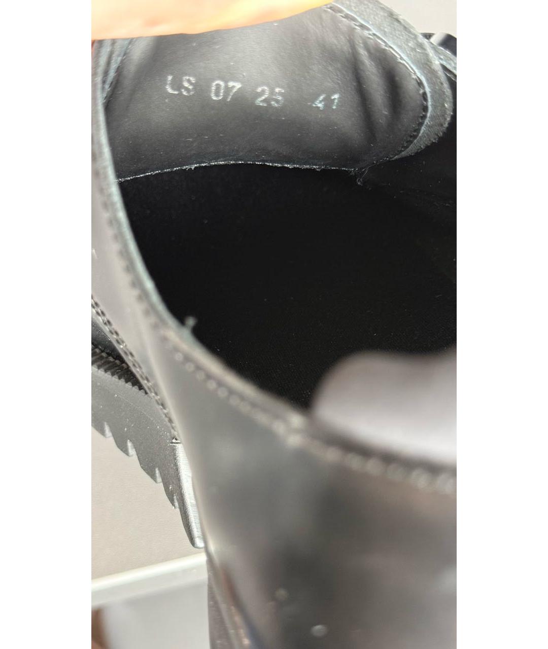 CHRISTIAN DIOR Черные кожаные туфли, фото 6