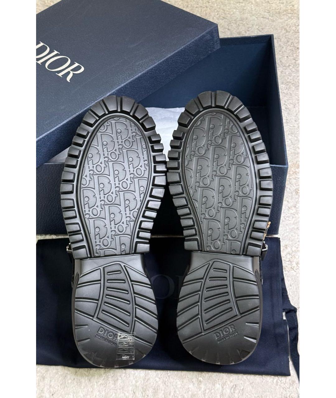 CHRISTIAN DIOR Черные кожаные туфли, фото 8