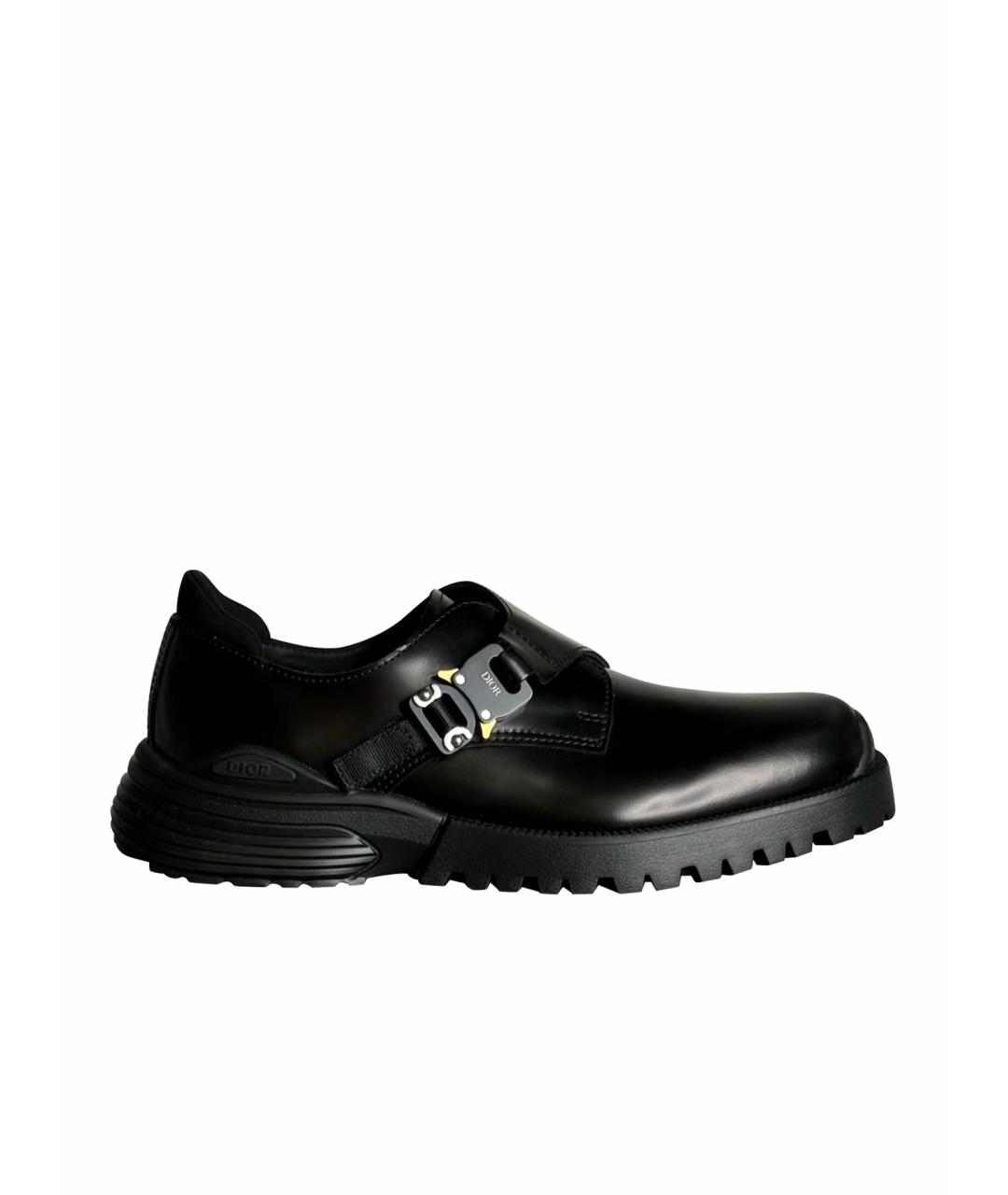 CHRISTIAN DIOR Черные кожаные туфли, фото 1