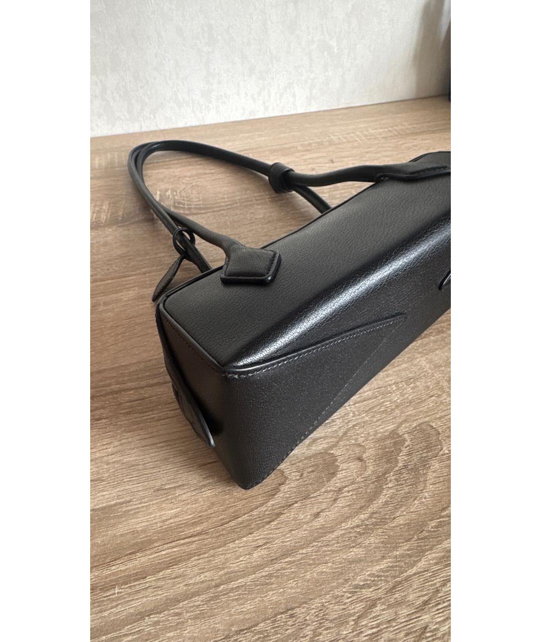 ALAIA Черная кожаная сумка через плечо, фото 6