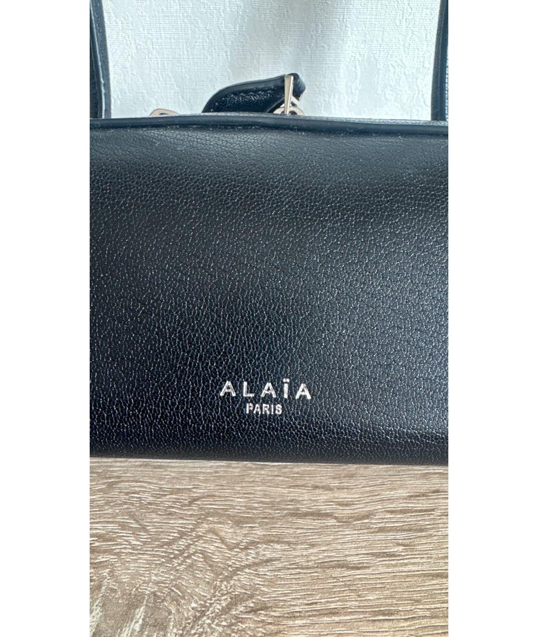 ALAIA Черная кожаная сумка через плечо, фото 8